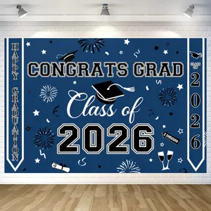 Φόντο Congrats Grad 2026 Διακοσμήσεις Πάρτι Αποφοίτησης Πανό Φόντου Φωτογραφίας για τον Εορτασμό της Τάξης του 2026 Εσωτερική Εξωτερική Διακόσμηση