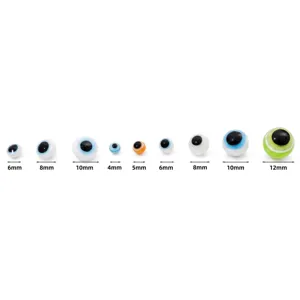 Comparison of Turkish Evil Eye beads in sizes 4mm to 12mm for DIY jewelry making