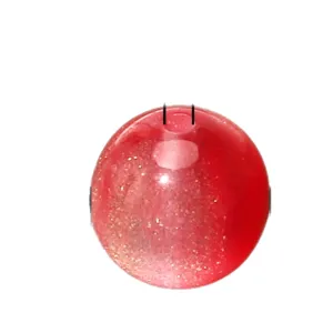 Transparente rote UV-photochrome Harzperle mit goldenem Schimmer für DIY-Schmuckherstellung
