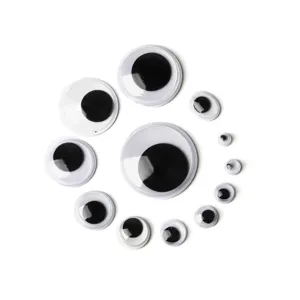 Assorted self-adhesive googly eyes for kids' DIY craft decorations
