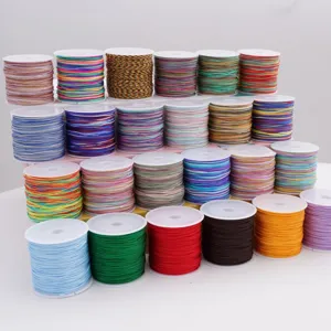 Premium 0.8mm colorful jade thread spools for DIY jewelry braiding and bracelet making