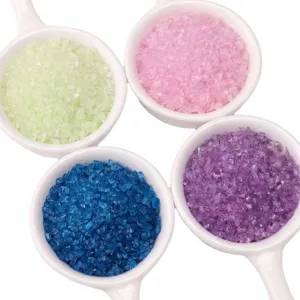 Vibrant colorful crushed AB glass stones for DIY quicksand bottle and photo frame crafts
