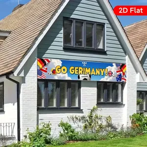 Gran pancarta de fútbol de Alemania con banderas para decoración de actividades de fans