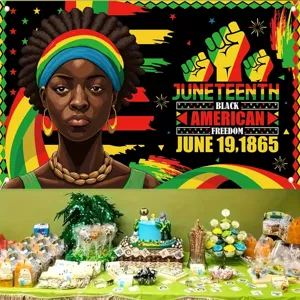 Fond de photographie pour Juneteenth avec motif Black American Freedom pour célébrations