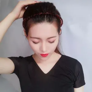 Classic non-slip resin headband with long teeth for women, hair hoop for face washing