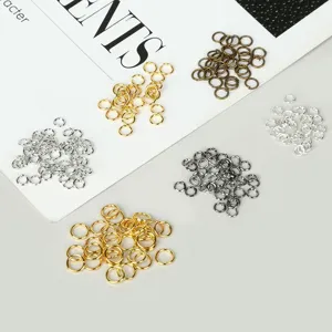 Metal Open Jump Rings Circular Connectors For DIY Jewelry Making Findings Accessories Earrings Bracelet Necklace Pendants Various Sizes