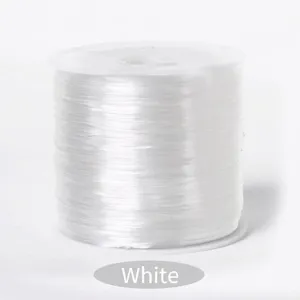 Rouleau de fil élastique cristal blanc pour la création de bracelets et bijoux
