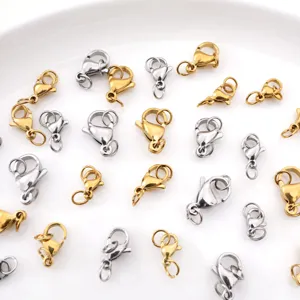 Stainless Steel Lobster Clasp And Open Jump Rings Kit For DIY Jewelry Making Necklace Bracelet Color Retention Connector Accessories