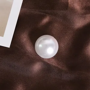 Lustrous white ABS acrylic pearl loose bead for DIY handmade jewelry necklace making