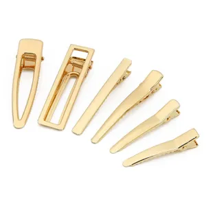 Set gouden eendenbek haarclips in diverse vormen voor het maken van DIY accessoires