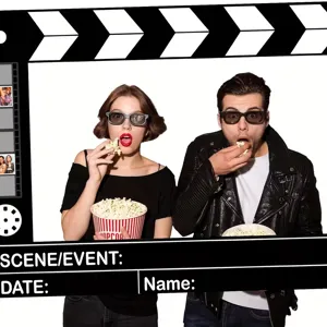 Filmklappen Fotorequisit Rahmen für Kino Mottoparty Hintergrund Dekoration