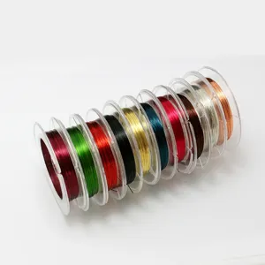 Multiple colored 0.3mm copper wire spools for professional DIY jewelry accessory making