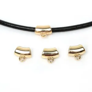 Goldene CCB-Rohrperlen aus Kunststoff für DIY-Schmuckherstellung mit Anhängern