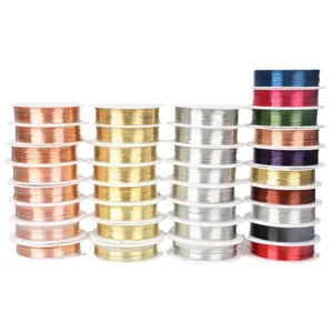 Colorful 0.3mm copper wire spools for DIY jewelry making accessories