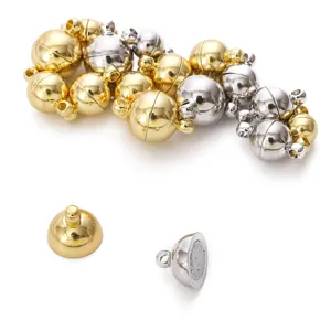 Alloy Magnetic Jewelry Clasps Round Ball Heart Star Shape Connectors For DIY Necklace Bracelet Making Plated Jewelry Finding Accessory