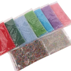 Perline di conteria trasparenti multicolori assortite per la creazione di gioielli fai da te