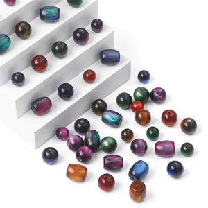 12mm colorful starry resin beads set for DIY handmade jewelry crafting
