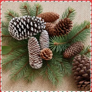 Natural Pine Cones Christmas Decorations For Wreath DIY Crafts Festive Home Decor American Pine Cones Ornaments For Holiday Party Accessory