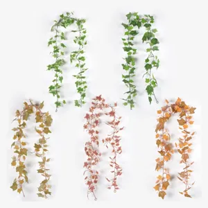 Set di viti di edera artificiale in 5 colori autunnali per decorazioni a soffitto