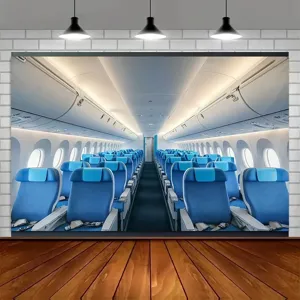 Sfondo fotografico professionale con stampa realistica degli interni di una cabina