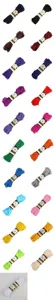 Set van 21 kleuren polyester golvende ric rac band voor DIY naaien en decoratie