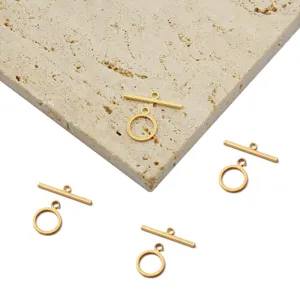 Vue détaillée des fermoirs à bascule OT plaqués or 18K pour bijoux DIY