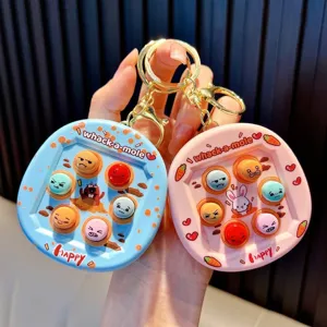 Mini Handheld Whack-A-Mole Spiel Schlüsselanhänger Stressabbau Spielzeug Für Kinder Erwachsene Fidget Spielzeug Tasche Anhänger Kleines Geschenk