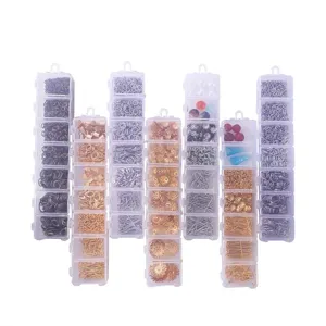 Complete DIY-accessoireset voor het maken van sieraden met dozen met 7 compartimenten
