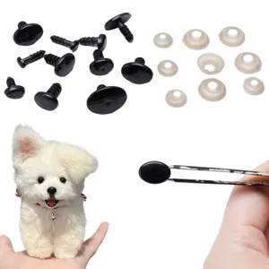 DIY plastic safety eyes and noses for plush toys including washers for craft making