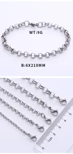 Detailed macro view of stainless steel chain links and lobster clasps for size comparison