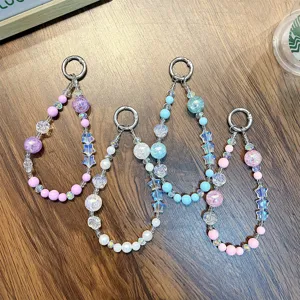 Kleurrijke ster kralen sleutelhanger set voor tassen en sleutels, van mooie acryl kralen