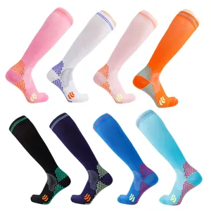 Atmungsaktive Kompressions-Sport-Wadenstrümpfe in acht Farben zum Laufen und Fußball
