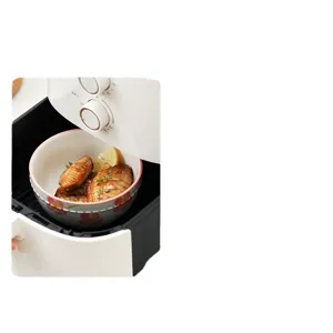 Japanese style floral ceramic bowl air fryer safe home dessert tableware serving