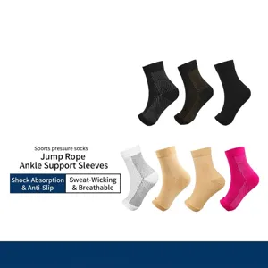 Supporto per Caviglia a Compressione Sportiva Unisex Elevata Elasticità Traspirante per Salto della Corda Ginnastica Yoga