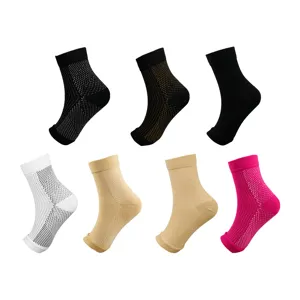 Calze a compressione sportiva traspiranti in vari colori per fitness e corsa