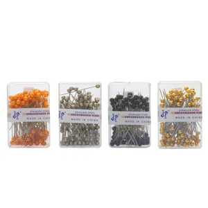 Professionele 4-kleuren roestvrijstalen spelden met parelkop voor DIY sieraden maken