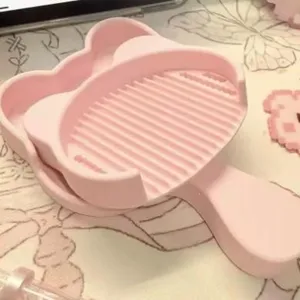 Plateau de Tri de Perles en Forme de Tête de Chat et Stylo Distributeur Outil Manuel de Bricolage pour Accessoires de Bijoux