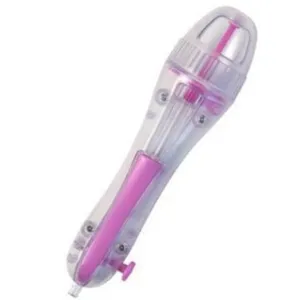 Stylo applicateur de perles Perler rose et transparent pour les loisirs créatifs DIY