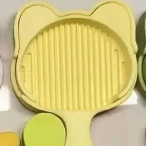 Plateau de tri et boîte de rangement jaune en forme de chat pour perles de bricolage