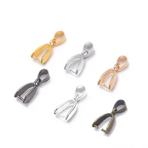 Fianzas de Cobre Cierres de Colgante Para Hacer Joyas Conectores de Collar DIY Colgante de Cristal de Jade Fianzas Hebilla de Semilla de Melón de Metal Galvanizado