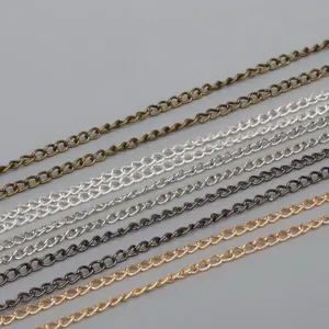 Cadenas de extensión de metal de varios colores para hacer joyas de bricolaje DIY