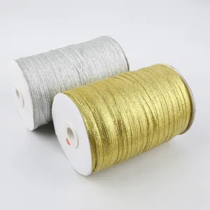 Metallic gold and silver glitter ribbon rolls for DIY hair accessories and crafts
