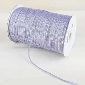 Light purple lavender metallic glitter ribbon spool for DIY jewelry and craft projects