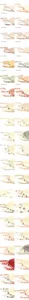 Assorted 1.5cm width printed cotton ribbons for DIY handmade crafts and hair accessories