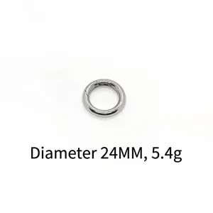 Duurzame 24mm roestvrijstalen veerring gesp voor tassen en DIY sleutelhanger hardware