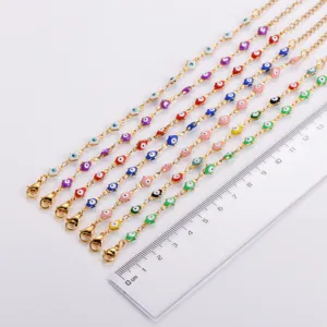 Bracciali malocchio in acciaio inossidabile multicolore con righello graduato