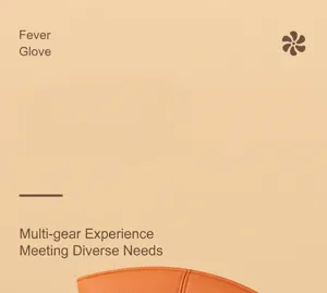 Detailed view of USB electric heated gloves featuring three adjustable heat settings