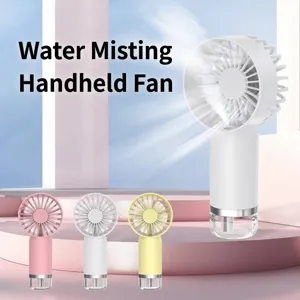 Ventilador nebulizador portátil de 3 velocidades para viajes de verano y oficina
