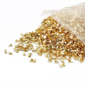 Gouden metalen koordklemmen voor handmatige DIY-sieraden en het maken van armbanden