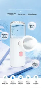 Portable nano spray eye moistening instrument with USB charging for dry eye relief